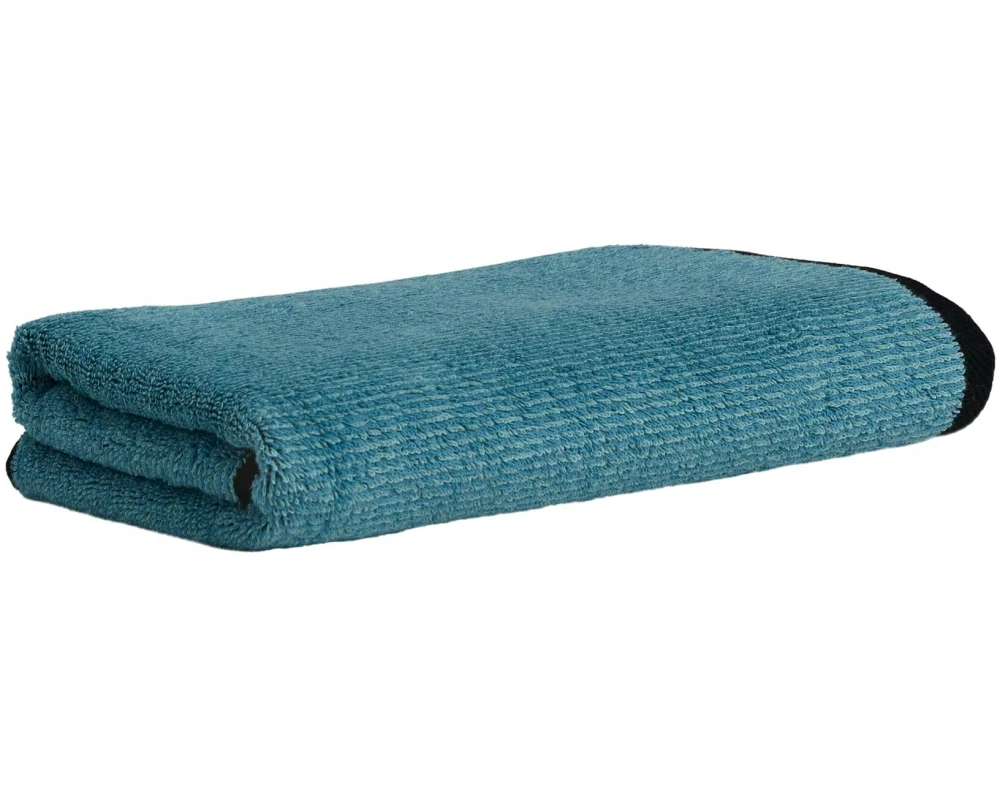 Möve Duschtuch Tide Doubleface 67 x 140 cm, Dunkelblau/Türkis