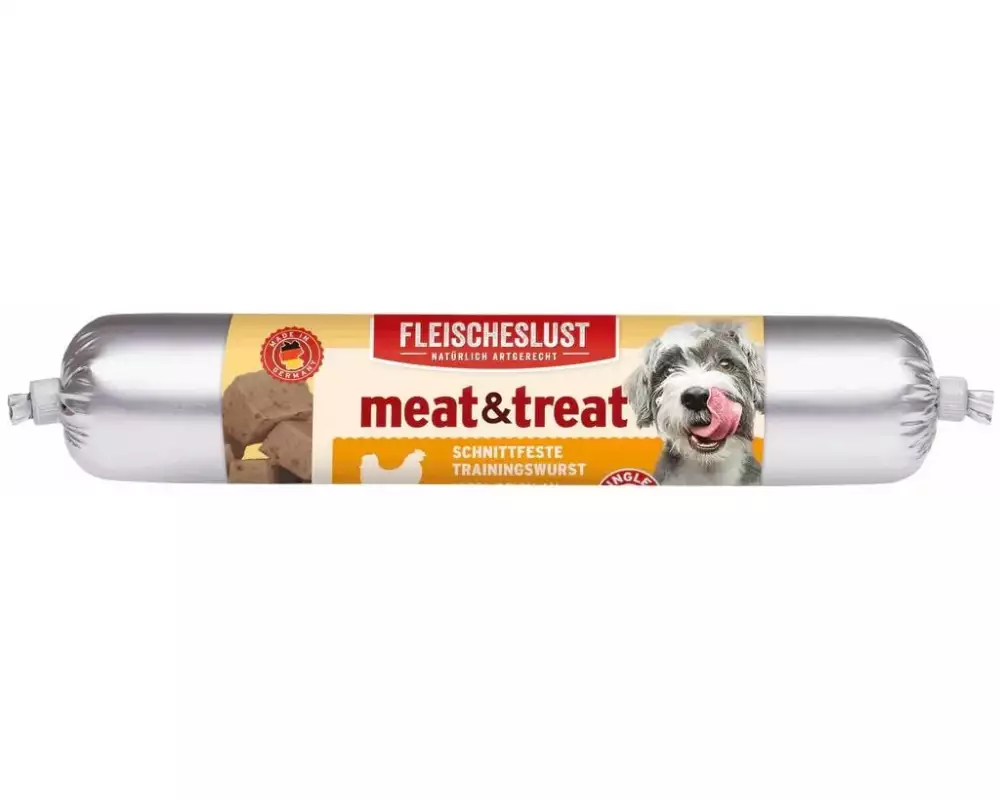 Fleischeslust Leckerli Meat & Treat Singleshot Geflügel, 80 g