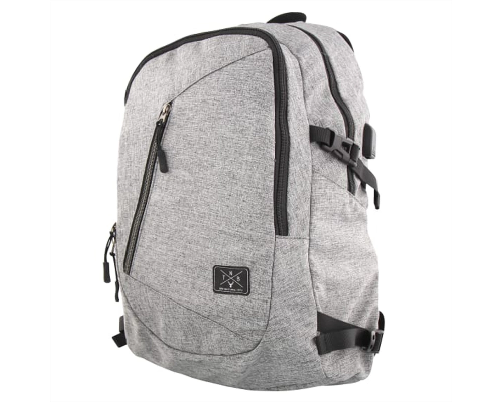T'nB Rucksack BPWILD, grau, USB Port, 14 - 16"
