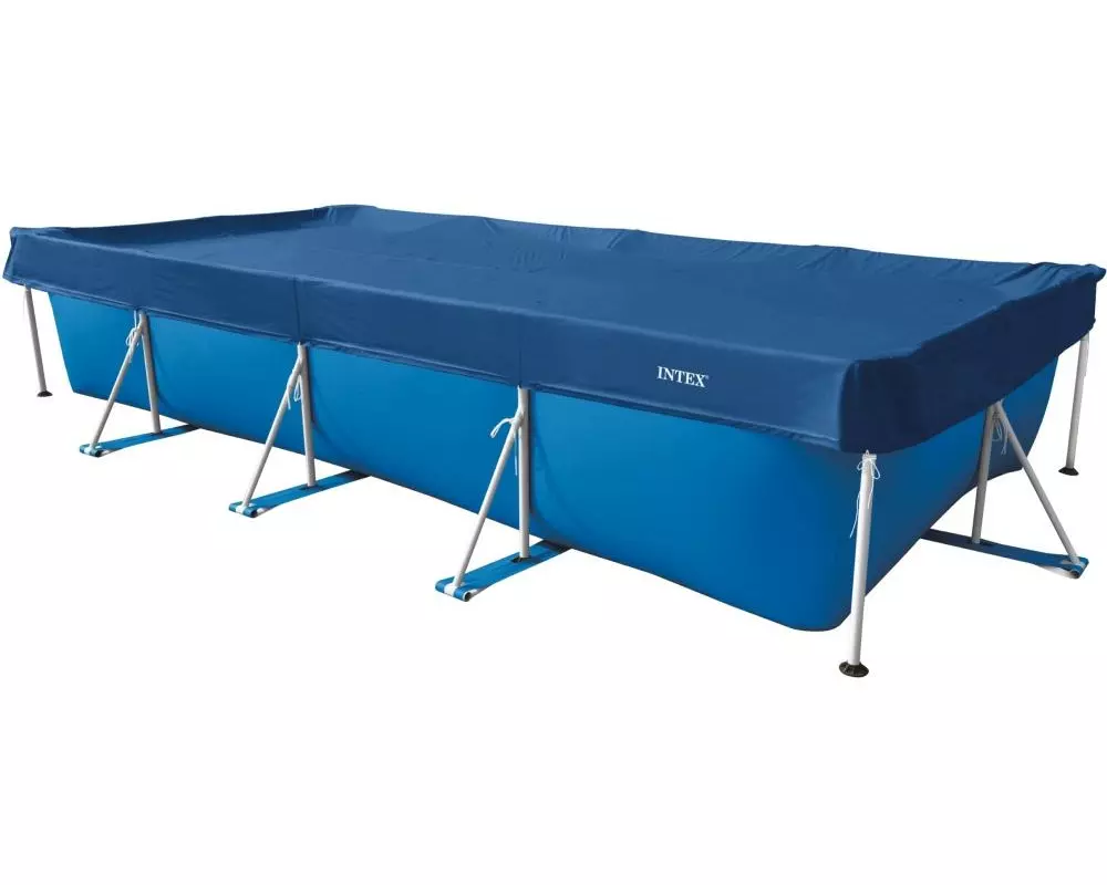 Intex Pool-Abdeckplane Allwetter-Deluxe 4.5 m x 2.2 m, Dunkelblau