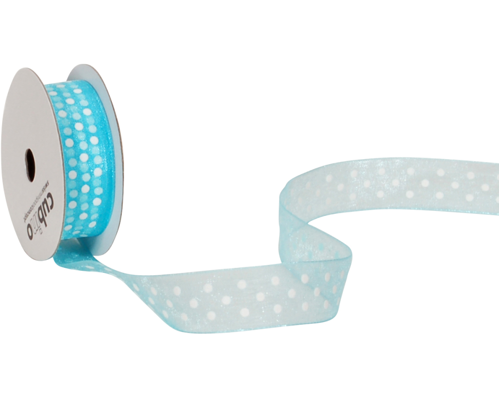 SPYK Band Cubino Dots 1748.1564 15mmx4m türkis-weiss