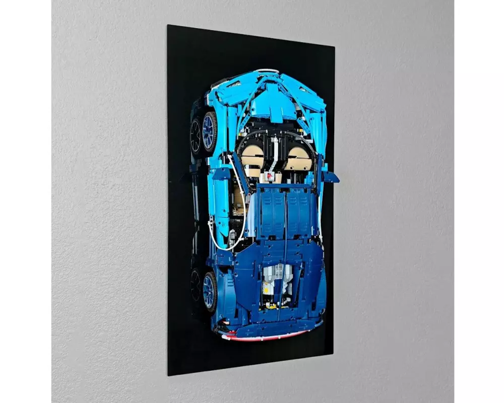 iDisplayit Acryl-Wand-Halterung für LEGO 42083 Bugatti Chiron