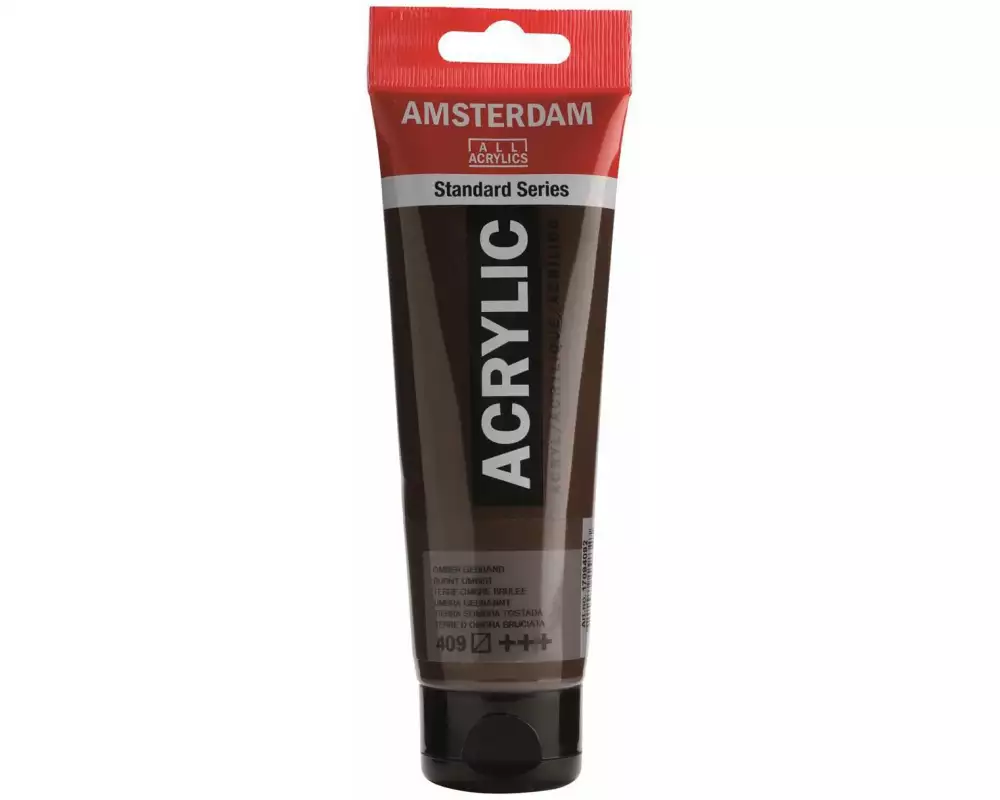 Amsterdam Acrylfarbe Standard 409 Umbra gebr. halbtransparent, 120 ml