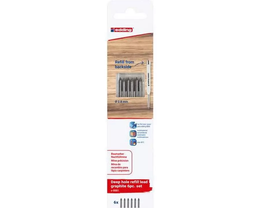 edding Baumarker Mine 8881graphit 6er Bli Grau