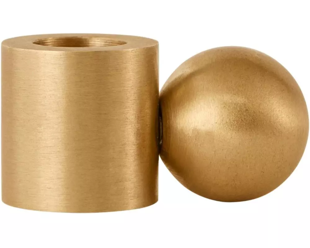 OYOY Kerzenhalter Palloa klein 3.9 cm, Gold matt