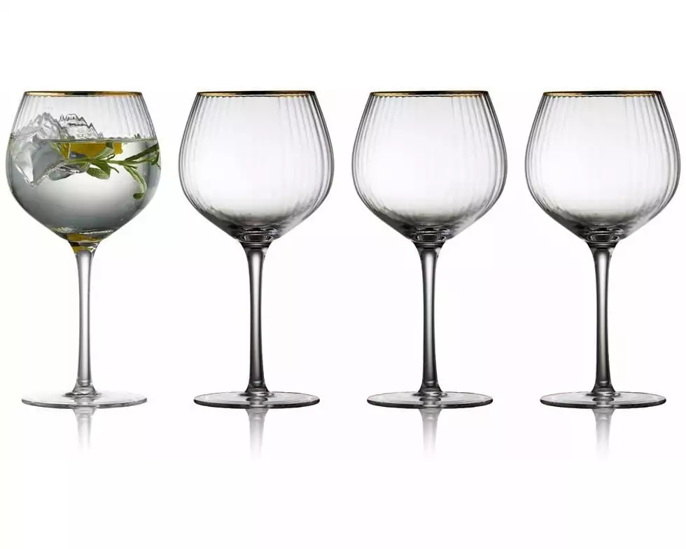 Lyngby Gin Glas Palermo Gold 4 Stück, 65 cl