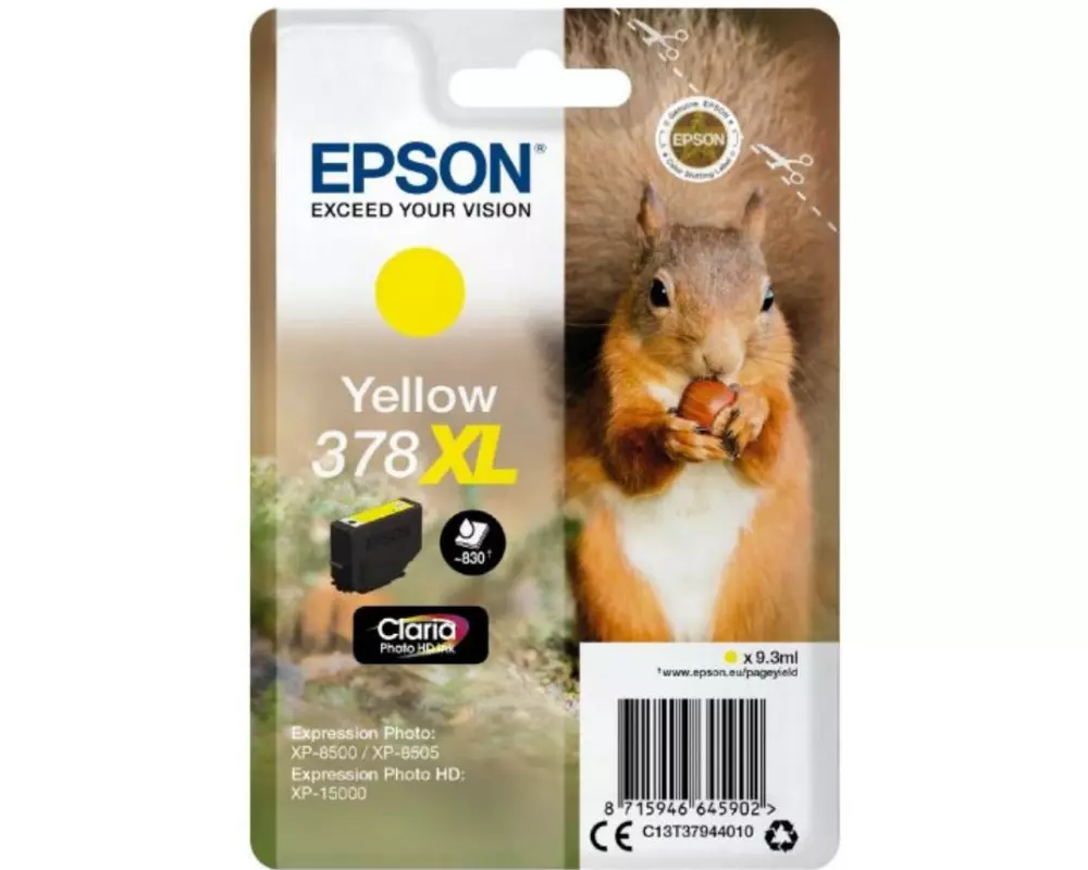 Epson Tinte 378 XL / C13T37944010 Yellow