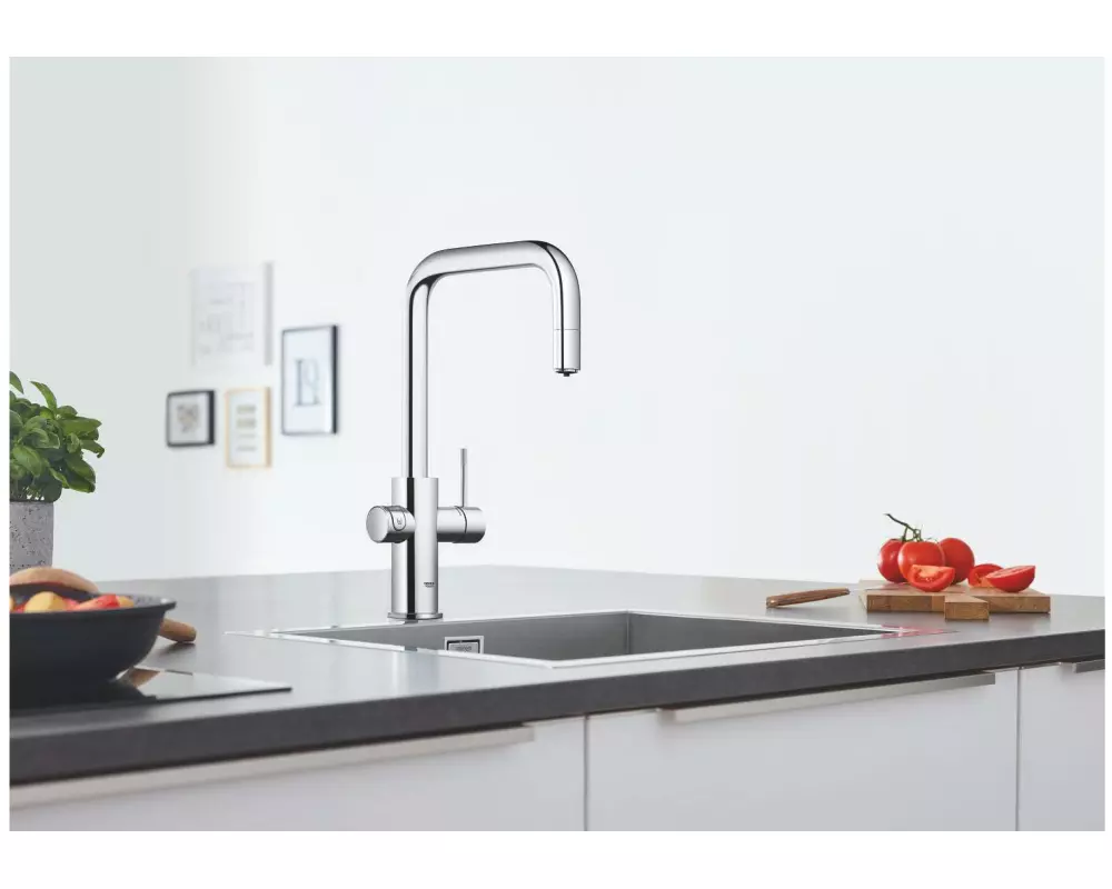 GROHE Küchenarmatur Blue Home U-Auslauf, Starter Kit, Chrom