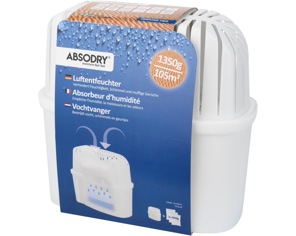 ABSODRY Luftentfeuchter Maxi 1350g 456.530064.00 transparent