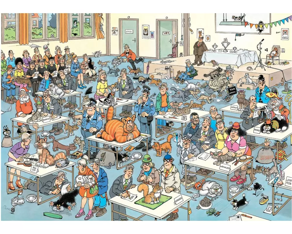 Jumbo Puzzle Die Katzenshow