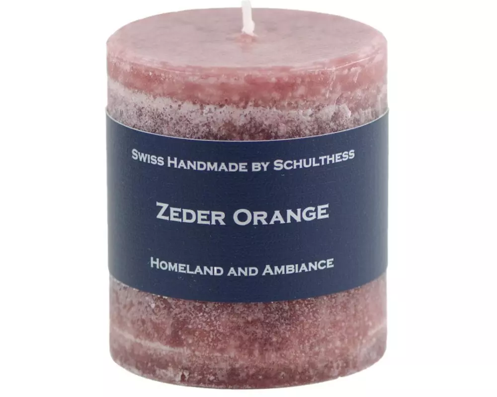 Schulthess Kerzen Duftkerze Zeder Orange 7 x 8 cm