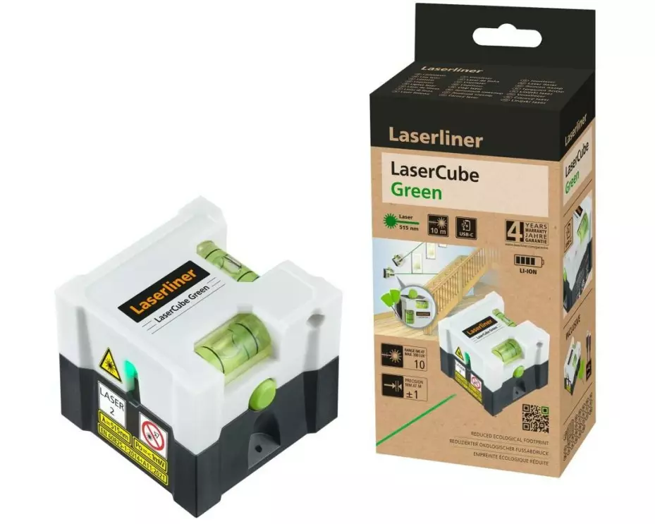 Laserliner Linienlaser LaserCube Green 10 m