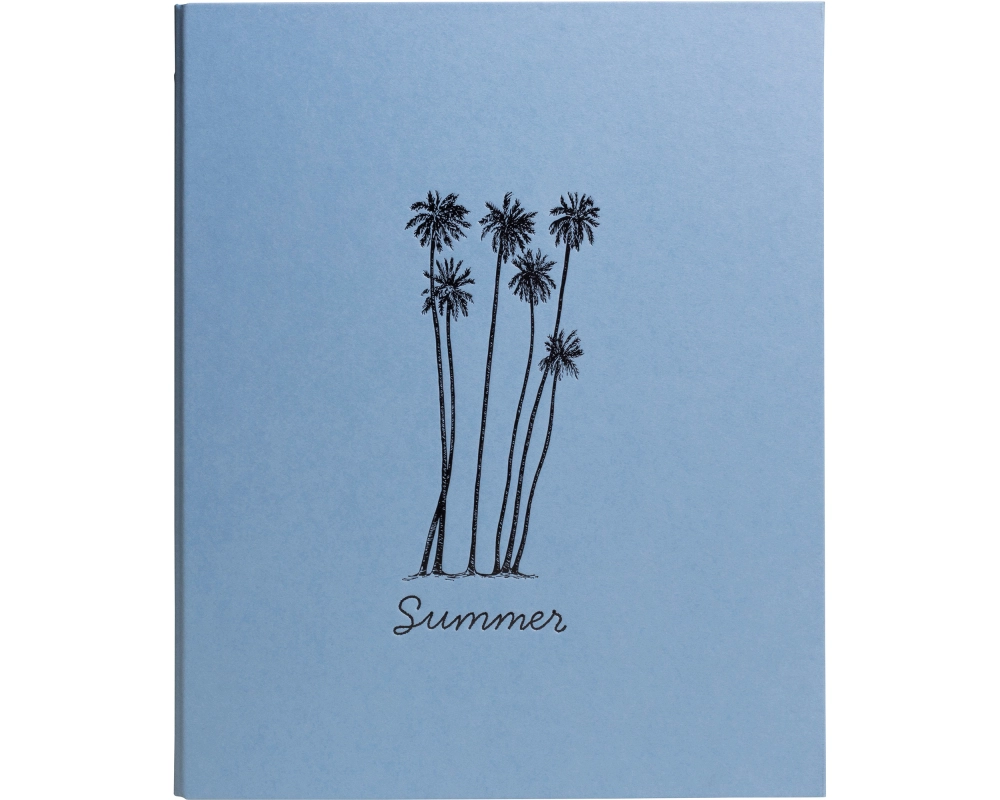 EXACOMPTA Fotoalbum Summertime 26x32cm 17045E Eisblau 60 Seiten