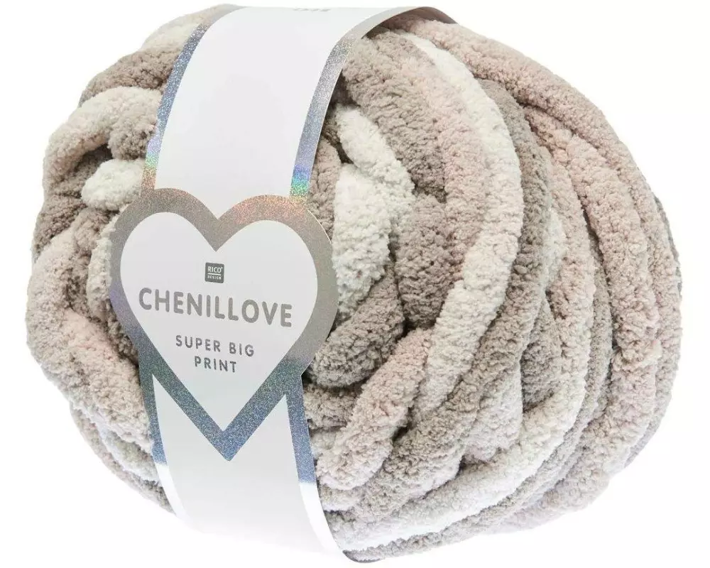 Rico Design Wolle Rico Chenillove Super Big 300 g, Nature