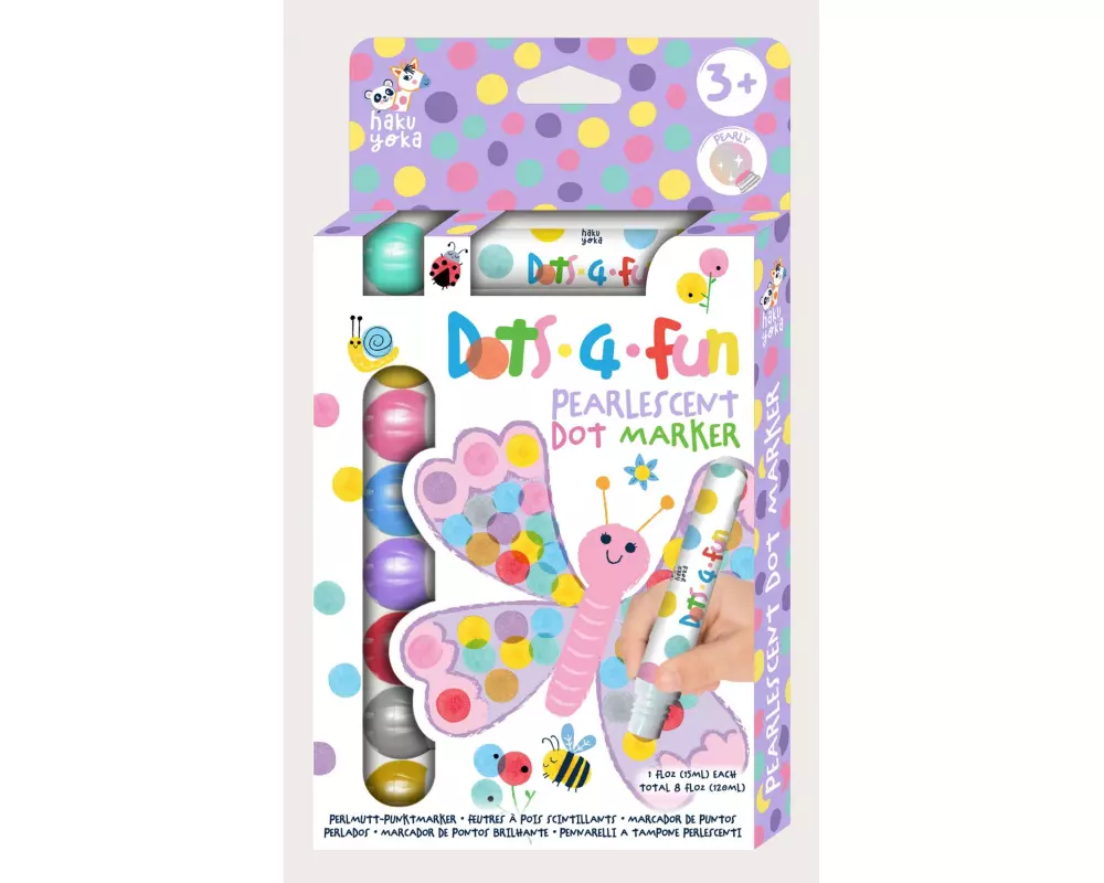 haku yoka Punktmarker perlmutt, 8er-Set