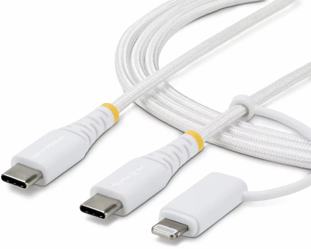 StarTech.com 2M-U2-LNTC-CABLE USB Kabel USB C Weiß