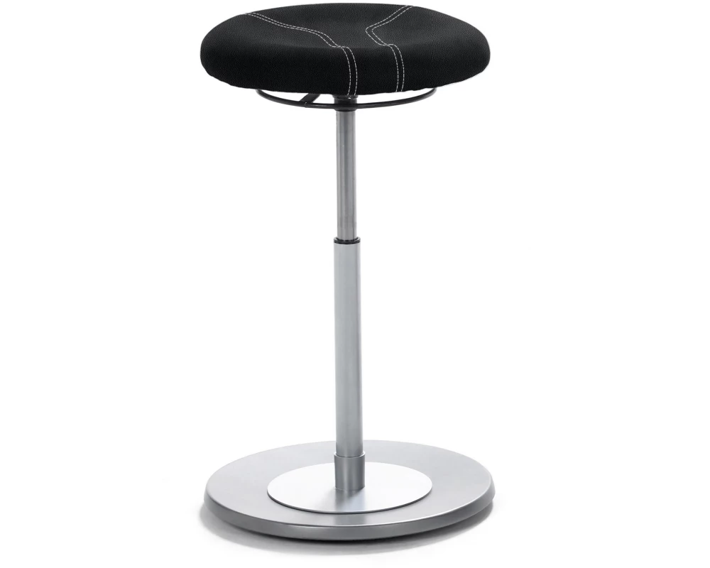 Mayer Pendelhocker 1110 Tellersitz, Gest edelst brillantschwarz