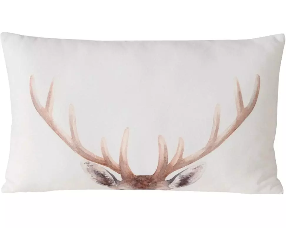 Boltze Kissen Aspen 30 x 50 cm, Braun/Weiss