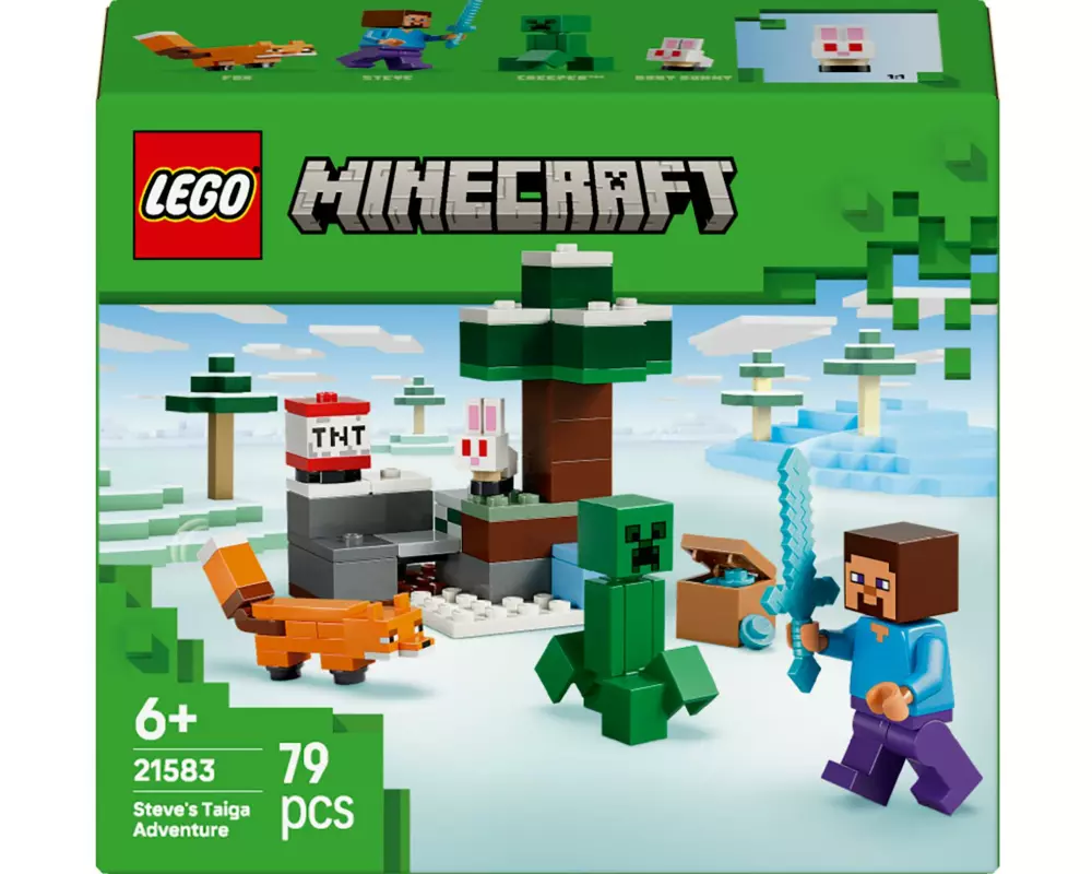 LEGO Minecraft Steves Abenteuer in der Taiga 21583