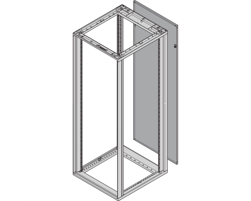 SCHROFF Rückwand - RUECKWAND 12HE 553B RAL7021