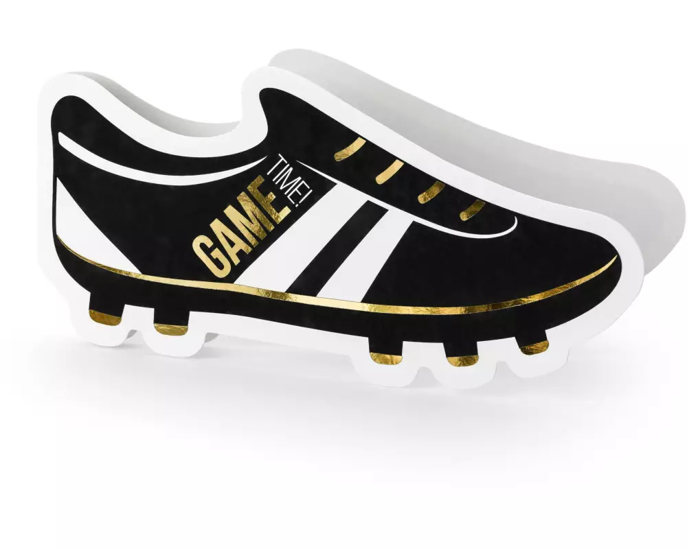 Partydeco Einladungskarte Fussball 19 x 9 cm, 6 Stück