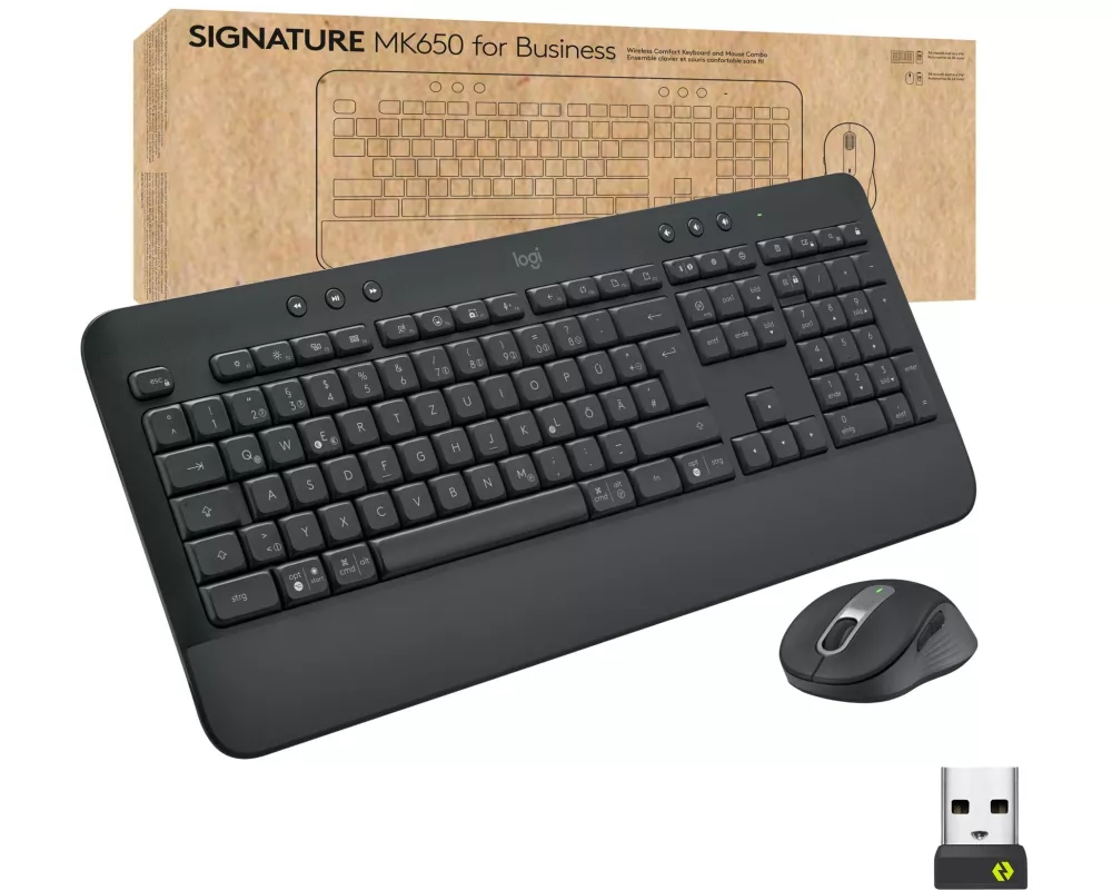 Logitech Tastatur-Maus-Set MK650 Combo for Business US-Layout