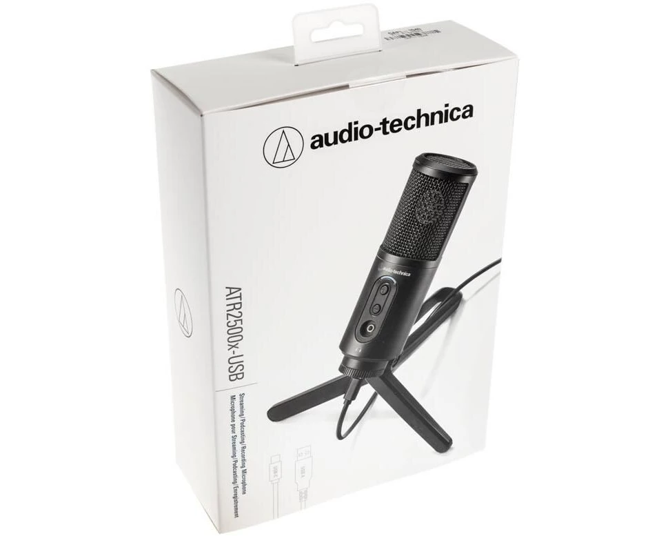 Audio-Technica ATR2500x-USB Kondensator Niere Schwarz