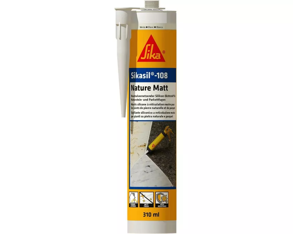 Sika Sikasil-108 Nature Naturstein Matt weiss 310 ml