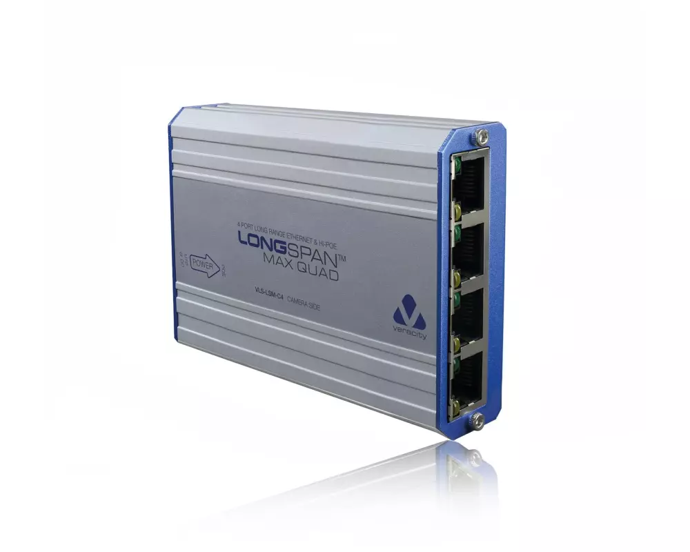 Veracity PoE+ Extender LONGSPAN Max Quad