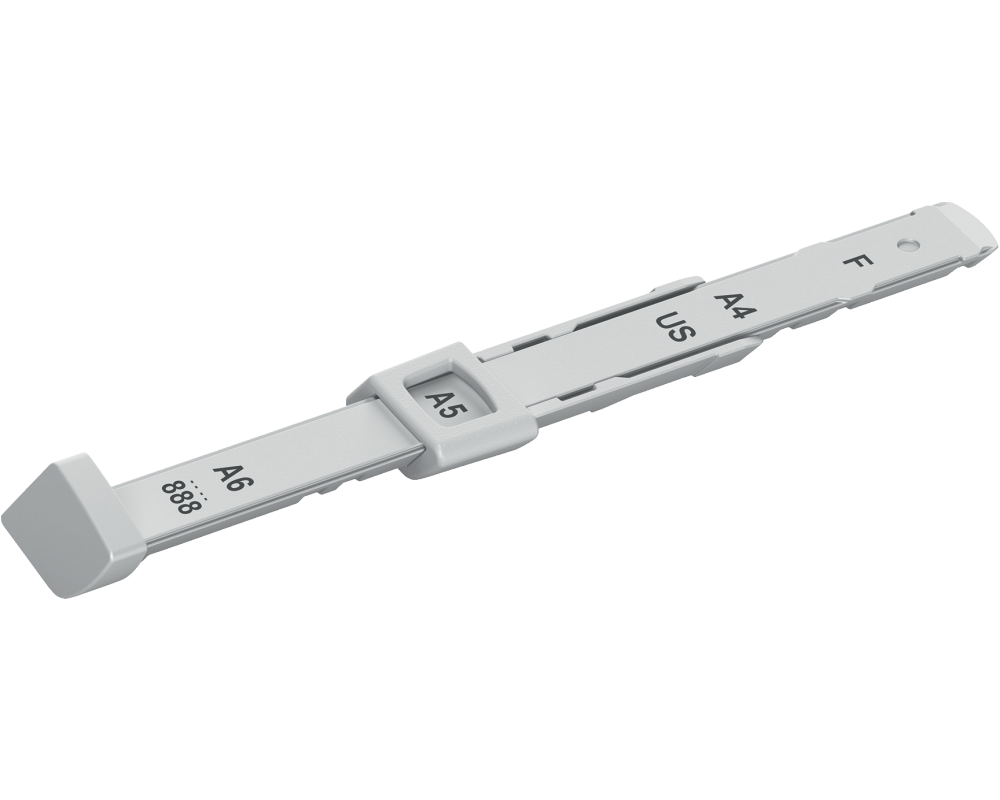 LEITZ Anschlagschiene grau 1729-00-85 für Locher