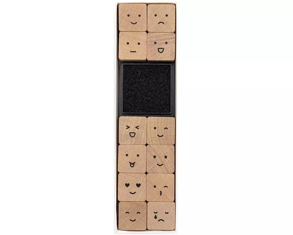 Rico Design Stempelset Smile Smiley, Beige