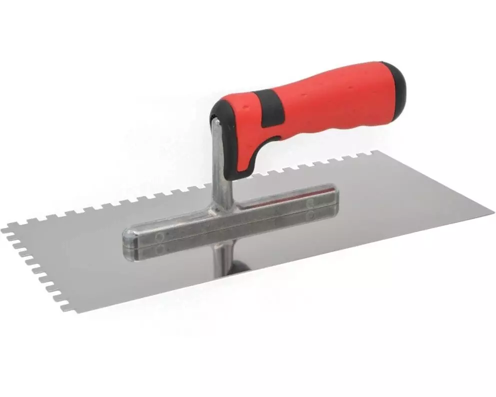 Laser & Tools Glättekelle 6 x 6 gezahnt 280 x 130 mm