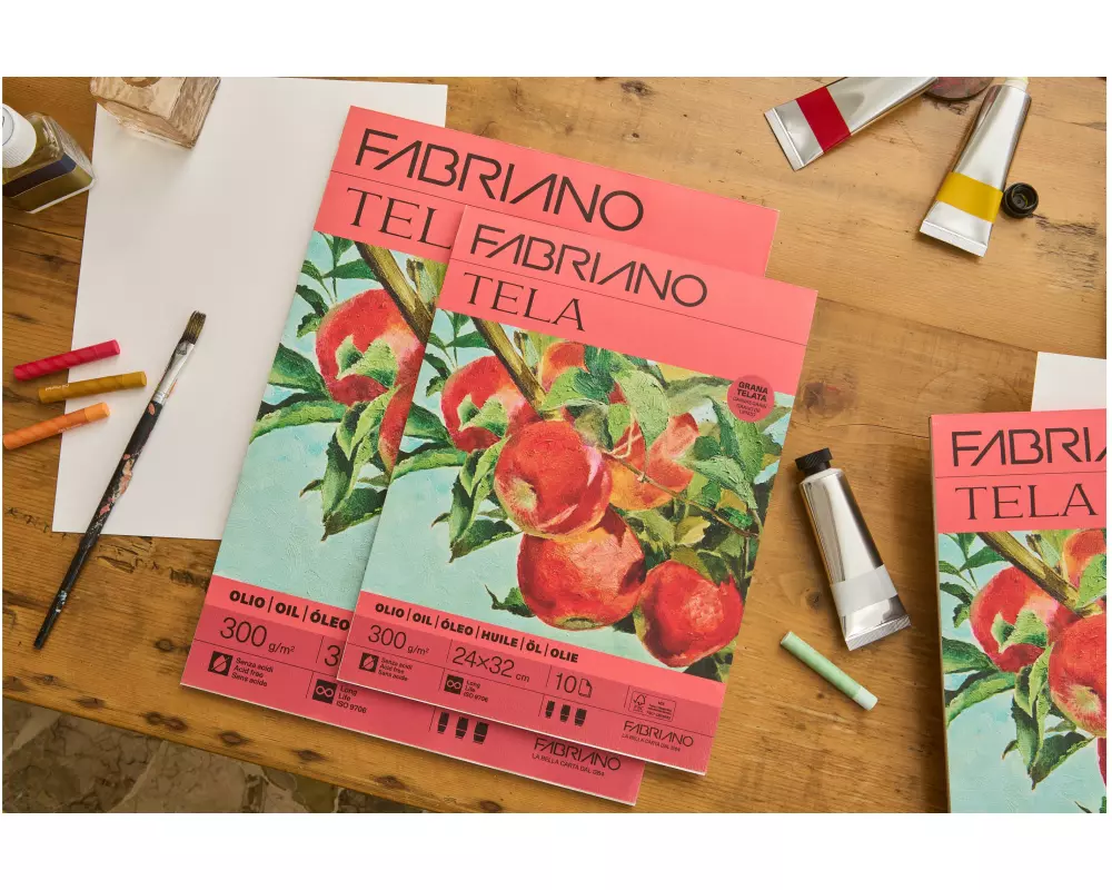 Fabriano Acrylpapier Tela 300g/m², 10 Bl, kalt gepresst