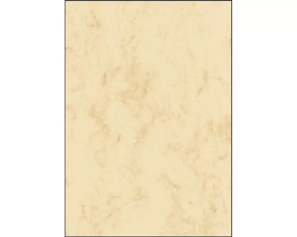 Sigel Motivpapier Marmor-Papier A5, 90 g, 100 Blatt, Beige