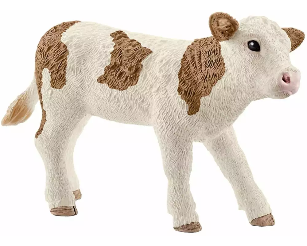 Schleich Spielzeugfigur Farm World Fleckvieh-Kalb