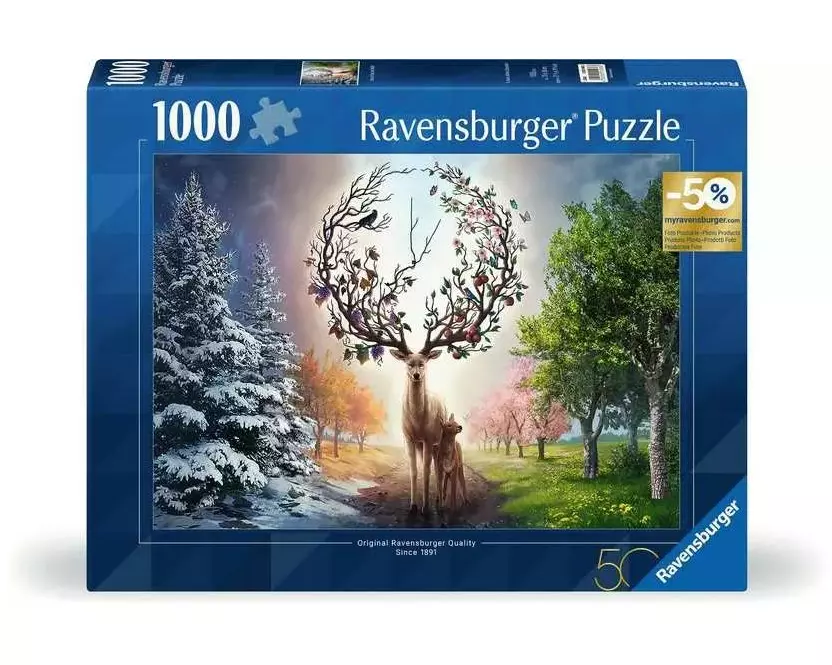 Ravensburger Puzzle Hirsch - 50 Jahre Blaues Dreieck