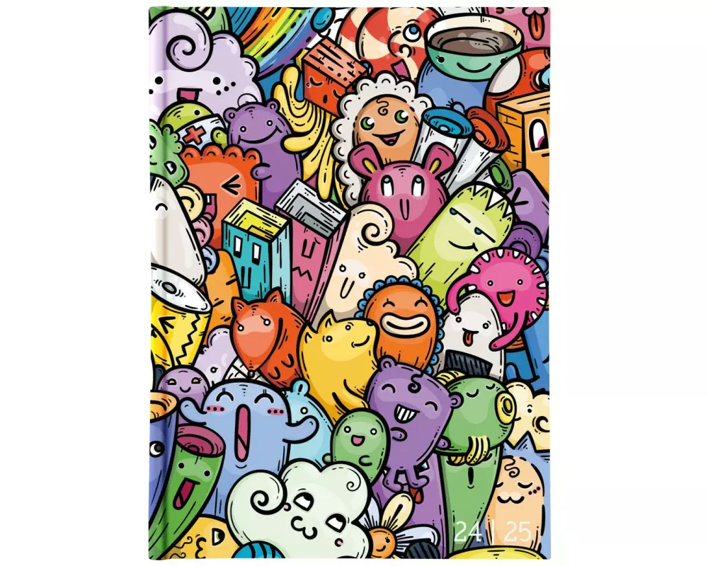Biella Schüleragenda Mydiary Comic 24/25 FSC, 1T/1S, 12 x 16.5 cm