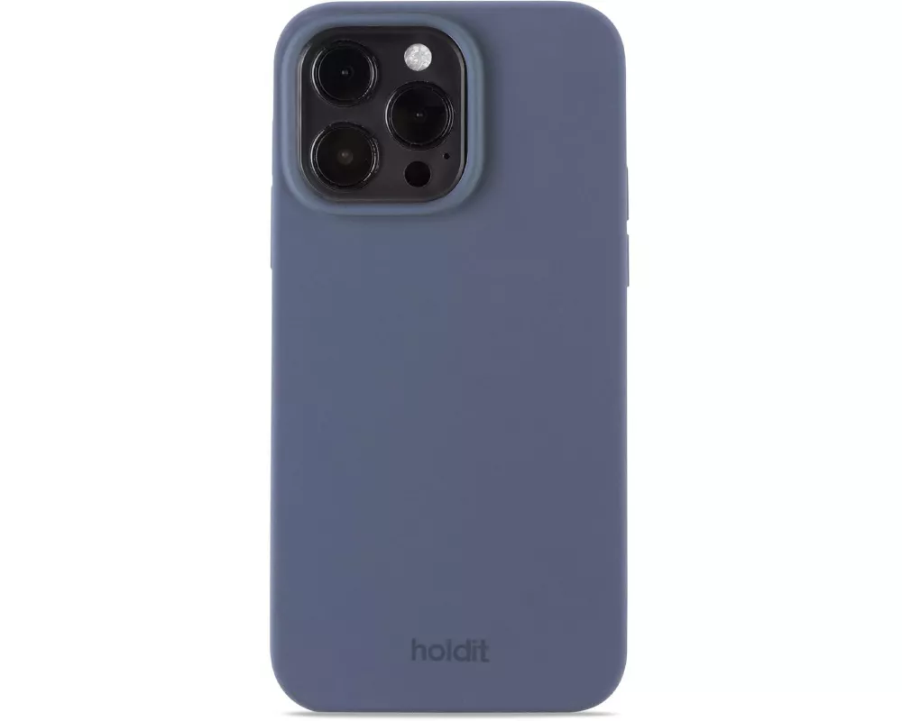 Holdit Back Cover Silicone iPhone 15 Pro Max Blau