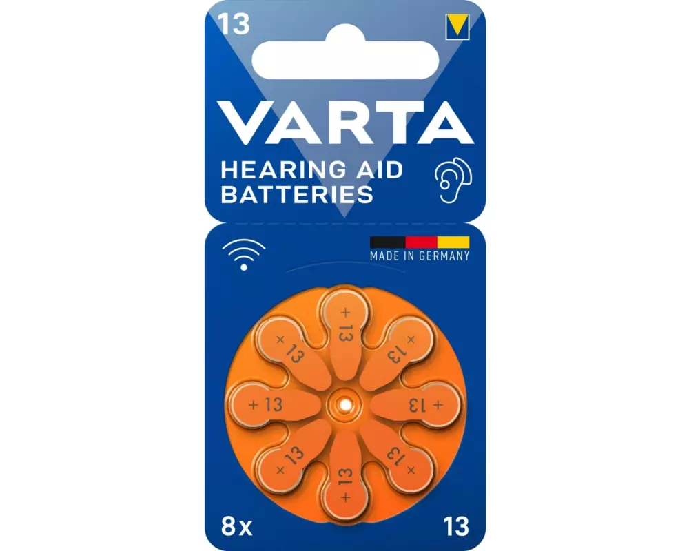Varta Hörgerätebatterie 13 , 8 Stück