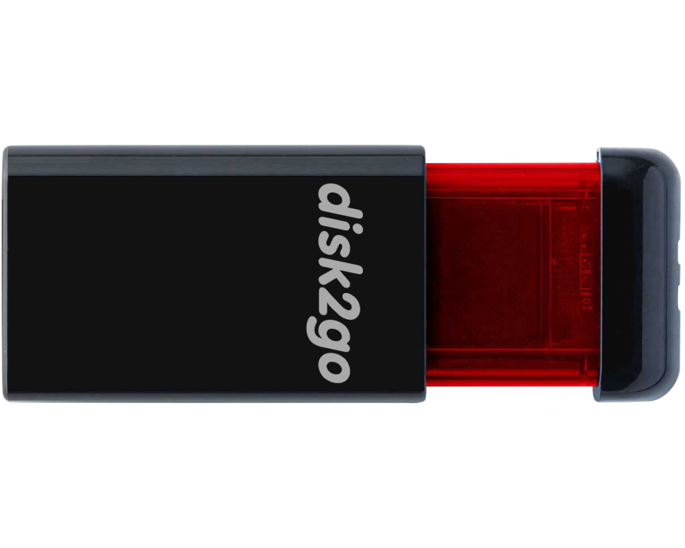 DISK2GO USB-Stick qlik edge 256GB 30006727 USB 3.1 red