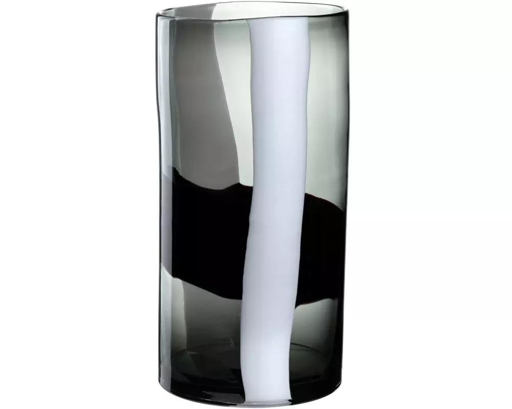 Leonardo Vase Banda Nera 40 cm, Schwarz