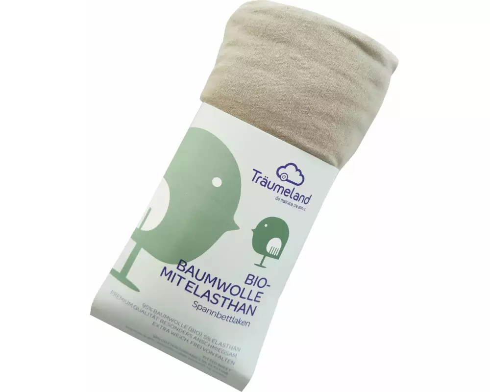 Träumeland Fix-Leintuch Anthrazit 60 x 120 cm + 70 x 140 cm