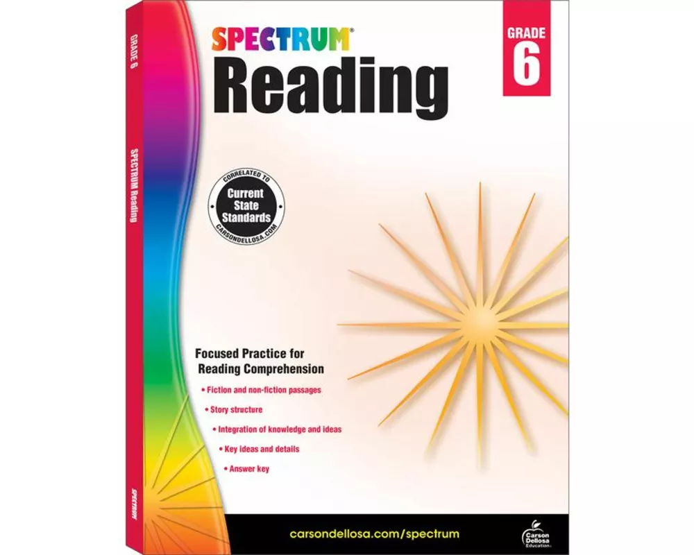 Spectrum Reading Workbook, Grade 6