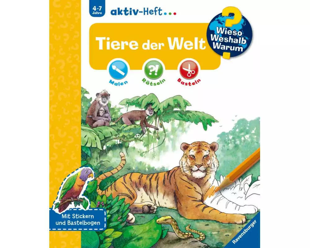 Wieso? Weshalb? Warum? aktiv-Heft - Tiere der Welt