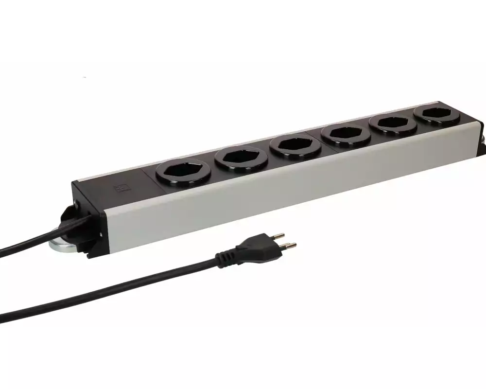 Max Hauri Steckdosenleiste Power Line 6x Typ 13 1.5m Magnet