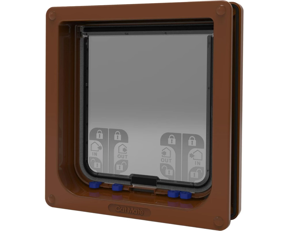 Cat Mate Freilauftür 4-Wege XL Braun
