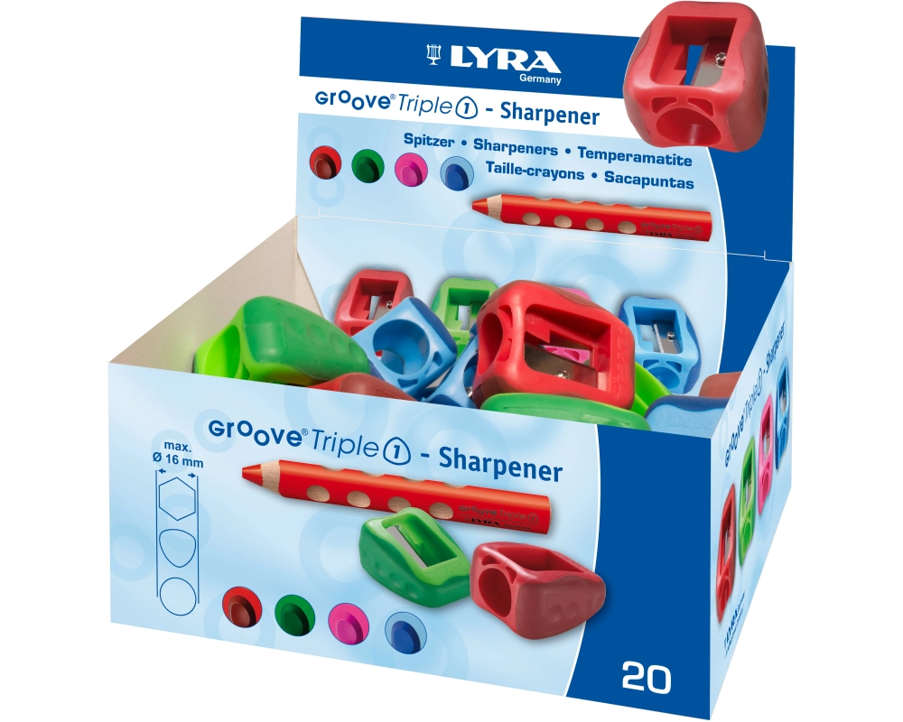 LYRA Spitzer Groove Triple 1 7301171 Display 20 Stück