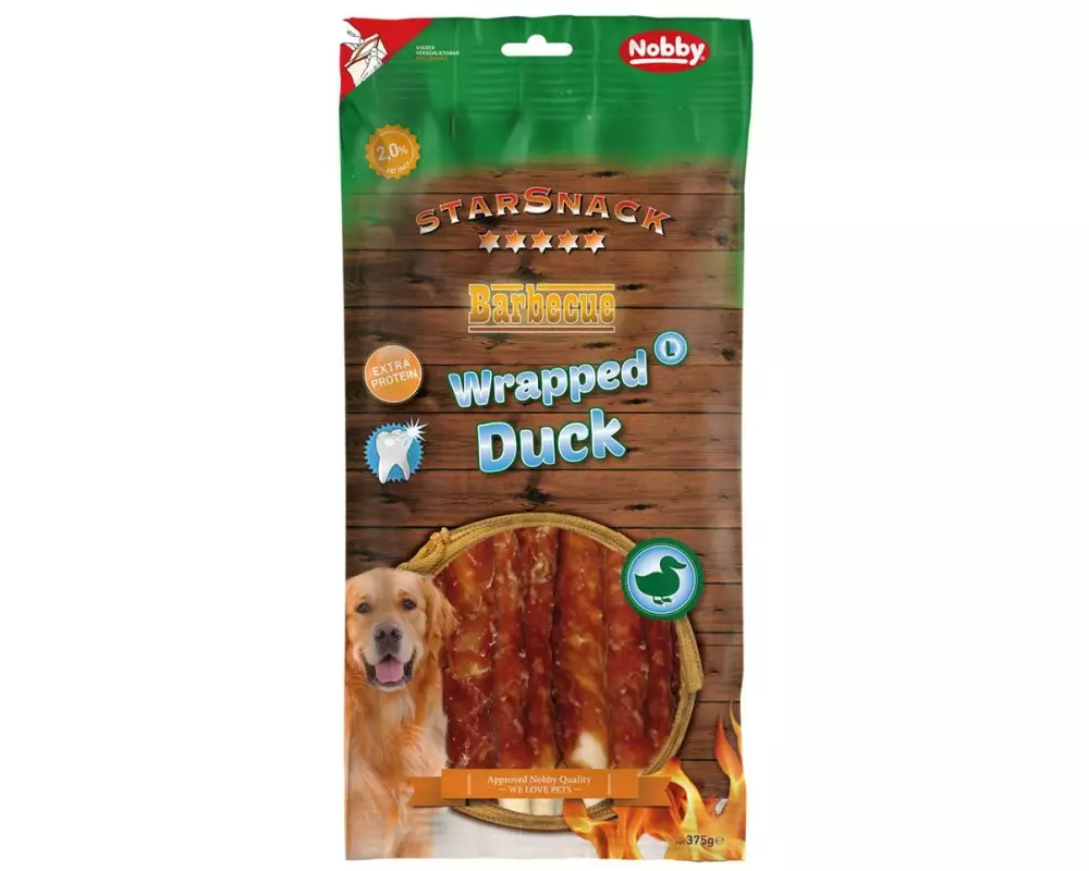 Nobby Kausnack StarSnack Barbecue Wrapped Duck L, 375 g