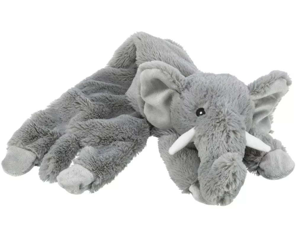 Trixie Hunde-Spielzeug Schlenker-Elefant, 50 cm, Grau