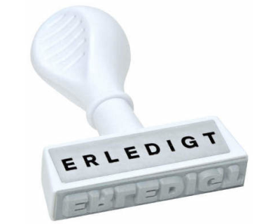 WEDO Textstempel 193 16 Erledigt